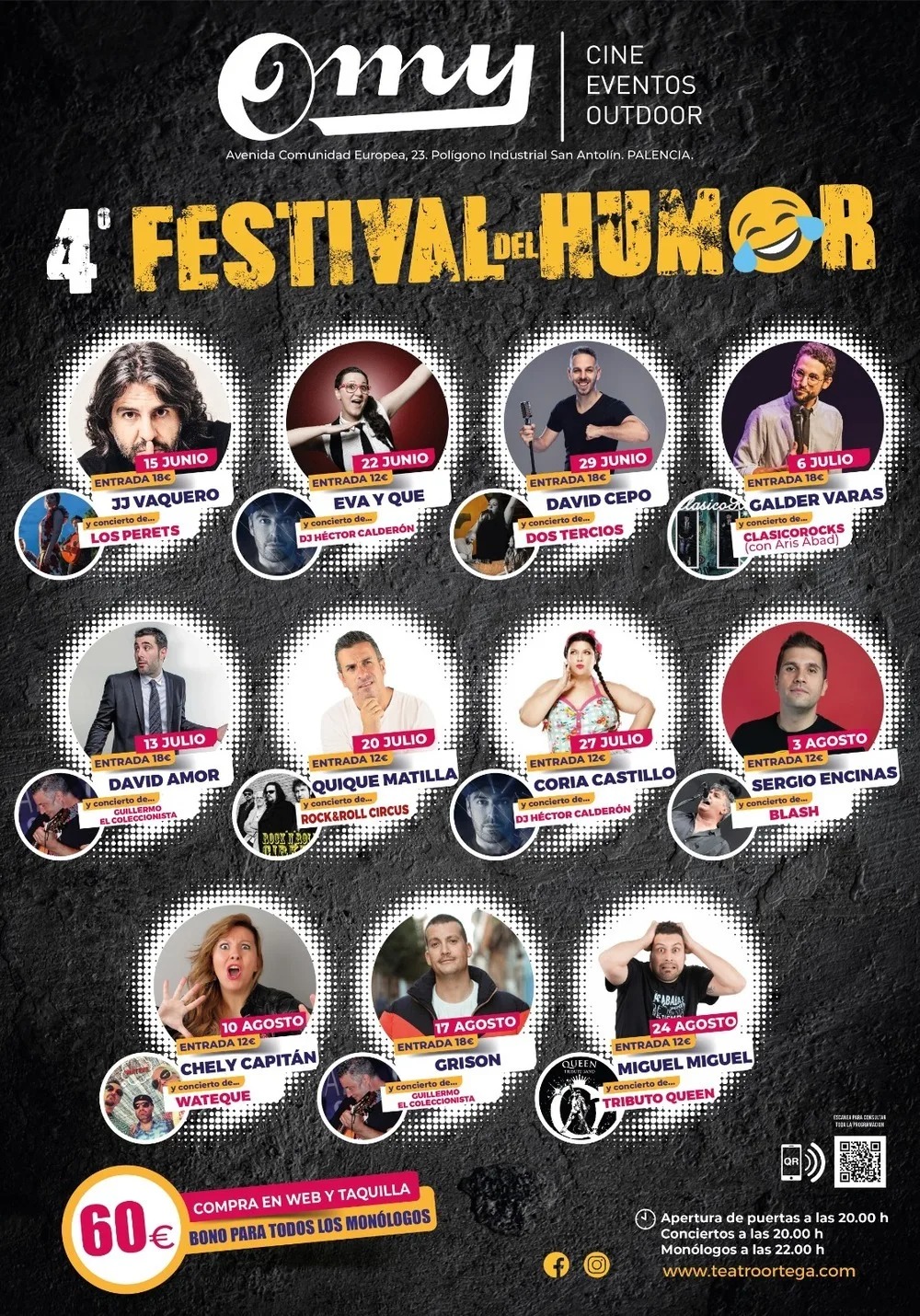 Festival del Humor de OMY 2026: Noches de Monólogos en Palencia