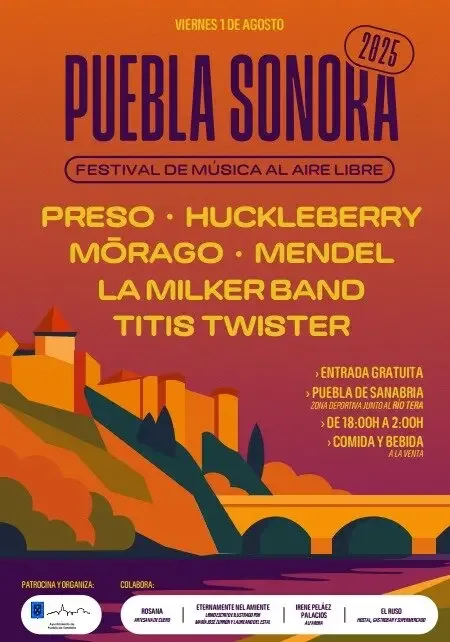 Festival Puebla Sonora 2026: Música al Aire Libre junto al Río Tera en Puebla de Sanabria