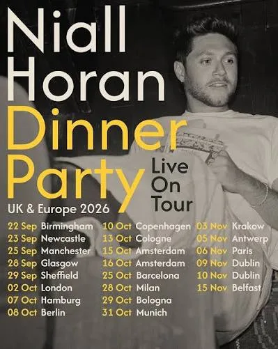 Niall Horan: Dinner Party Live On Tour en Barcelona