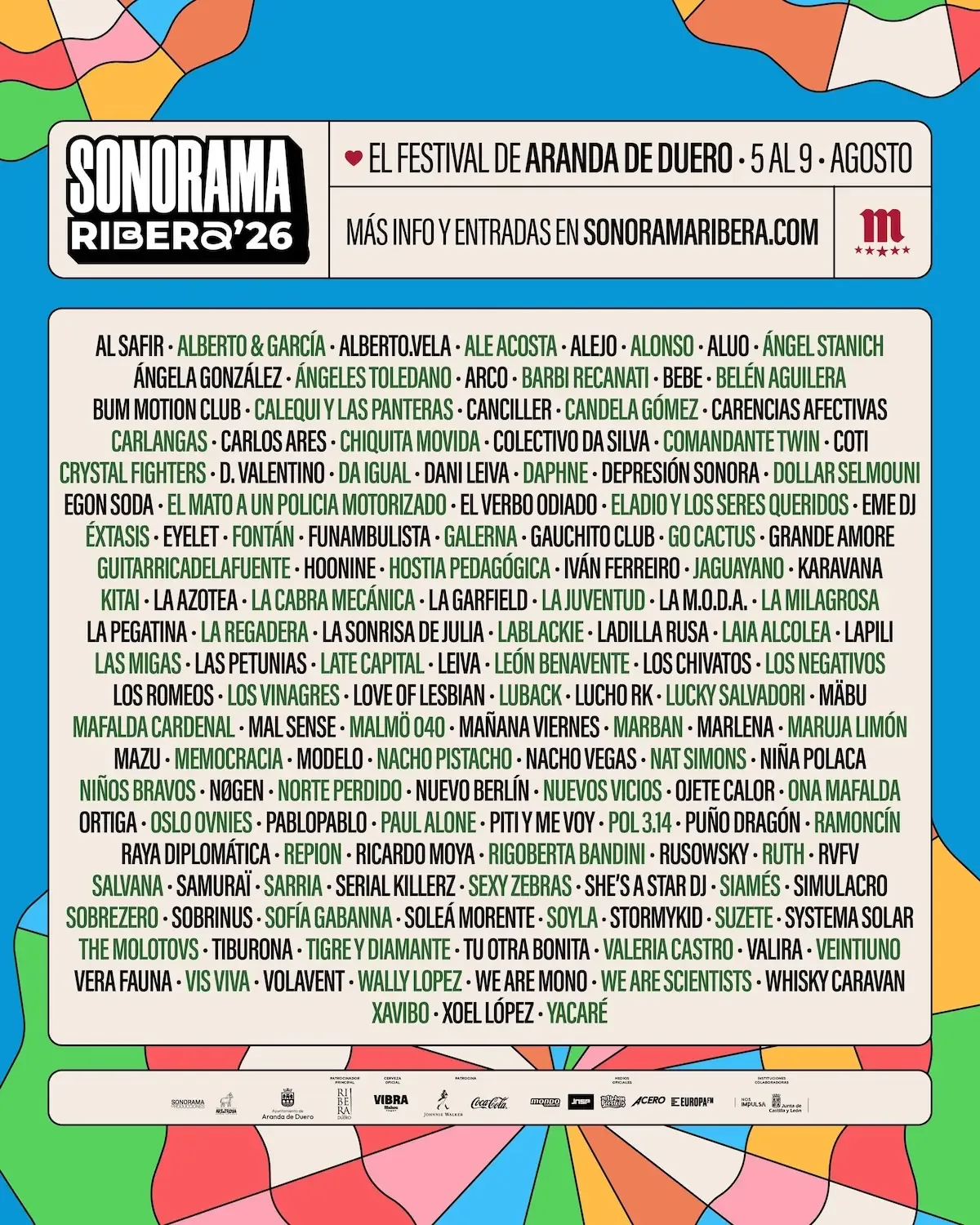 Sonorama Ribera 2026: Festival del Indie en Aranda de Duero en Aranda de Duero